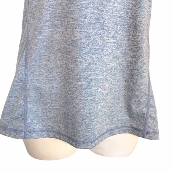 Heathered Racerback Sleeveless Tank Top Medium Blue Athletic leisure - Picture 5 of 12